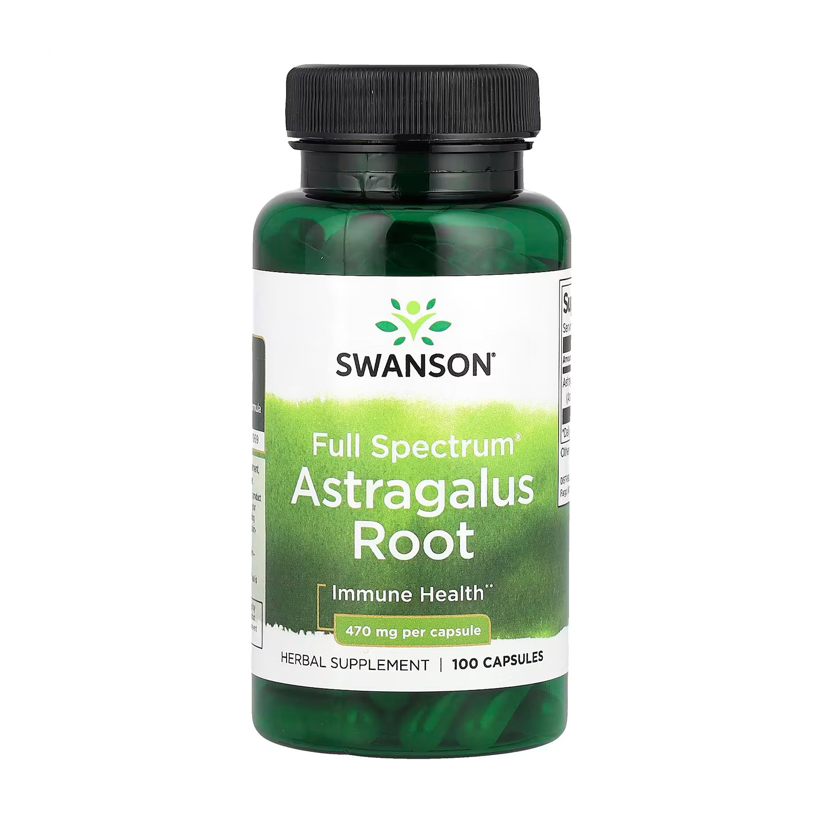 Корінь астрагалу Swanson Full Spectrum Astragalus Root 470 мг, 100 капсул